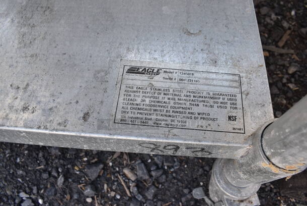 Stainless Steel Table w/ Drawer and Metal Under Shelf on Commercial Casters. 60x24x37 - Image 4 of 5