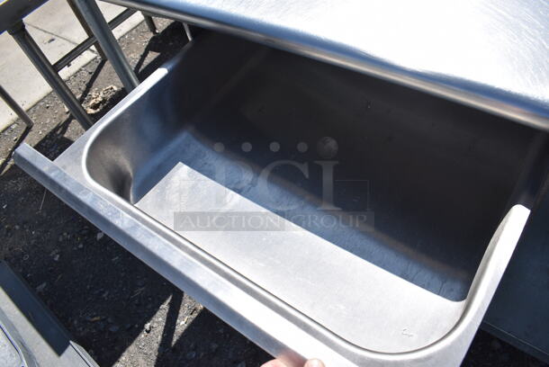 Stainless Steel Table w/ Drawer and Metal Under Shelf on Commercial Casters. 60x24x37 - Image 5 of 5