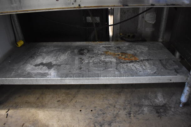 Eagle Stainless Steel Commercial Floor Style Electric Powered 3 Well Steam Table w/ Metal Under Shelf. 125 Volts, 1 Phase. 48x30.5x34. Tested and Powers On, Left Two Bays Are Working But Right Bay Does Not Get Warm - Image 4 of 6