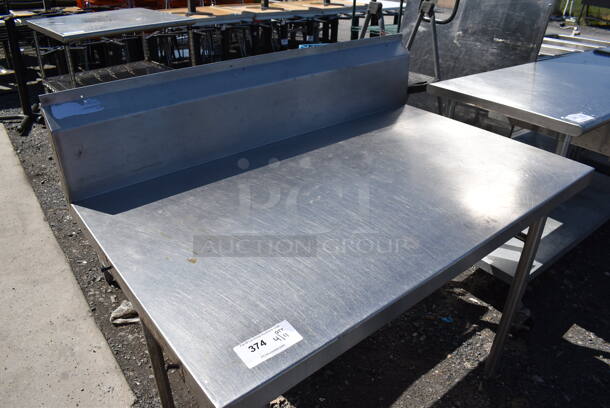 Stainless Steel Table w/ Back Splash. 48x30x43 - Image 2 of 3