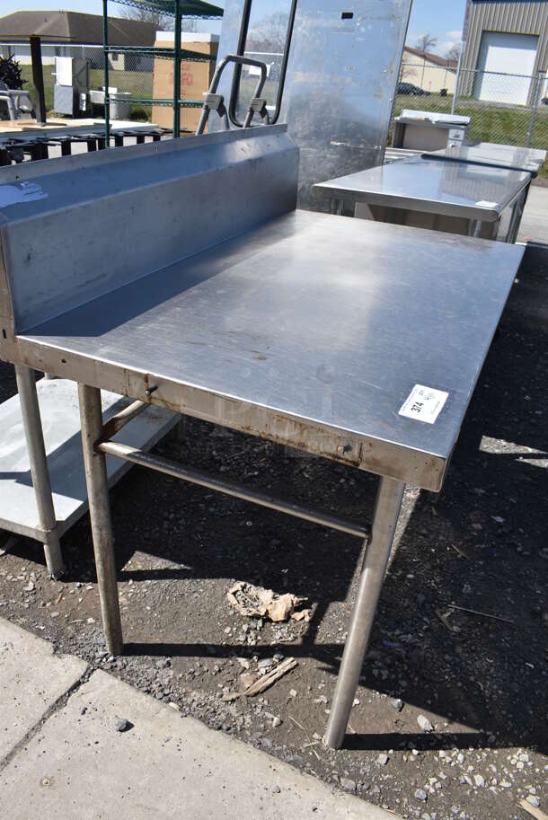 Stainless Steel Table w/ Back Splash. 48x30x43 - Image 3 of 3