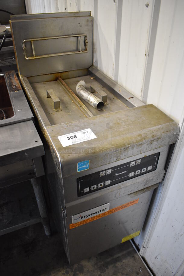 2017 Frymaster PH155-2SC Stainless Steel Commercial Floor Style Natural Gas Powered Deep Fat Fryer on Commercial Casters. 16x30x45 - Image 2 of 7