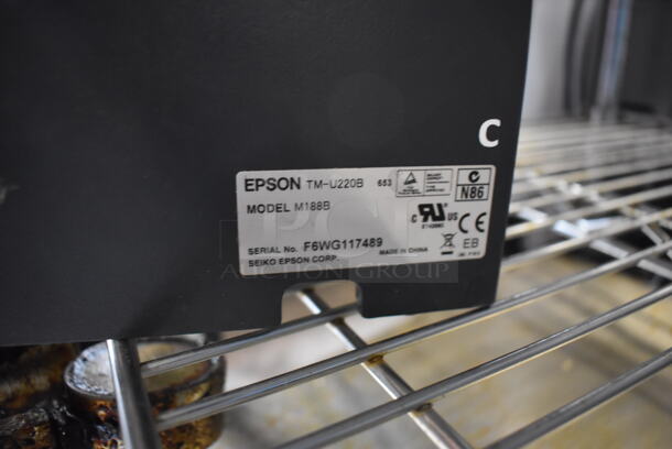 Epson M188B Countertop Receipt Printer. 6x10x6 - Image 4 of 5