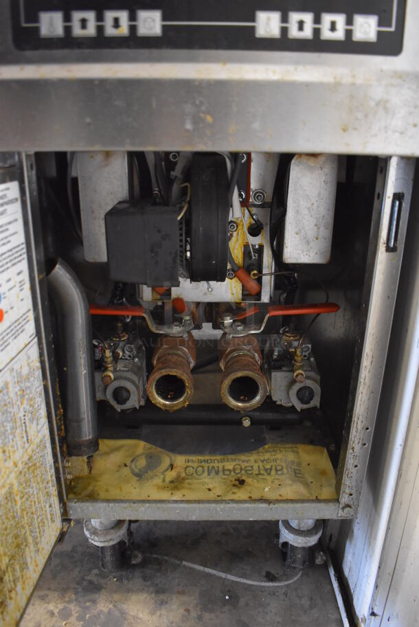 2017 Frymaster PH155-2SC Stainless Steel Commercial Floor Style Natural Gas Powered Deep Fat Fryer on Commercial Casters. 16x30x45 - Image 6 of 7