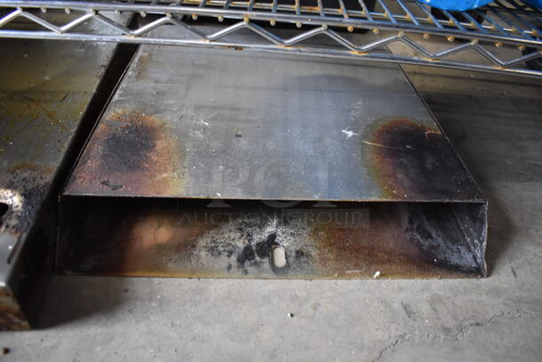 ALL ONE MONEY! Lot of 2 Metal Pieces to Pressure Fryer. 19x16x3, 14x24x8 - Image 2 of 4