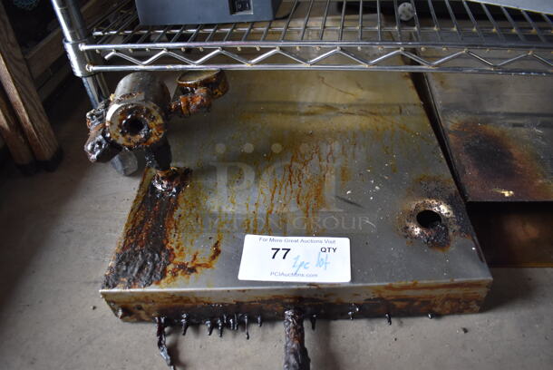 ALL ONE MONEY! Lot of 2 Metal Pieces to Pressure Fryer. 19x16x3, 14x24x8 - Image 3 of 4
