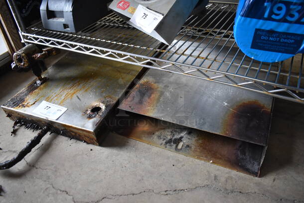 ALL ONE MONEY! Lot of 2 Metal Pieces to Pressure Fryer. 19x16x3, 14x24x8 - Image 4 of 4