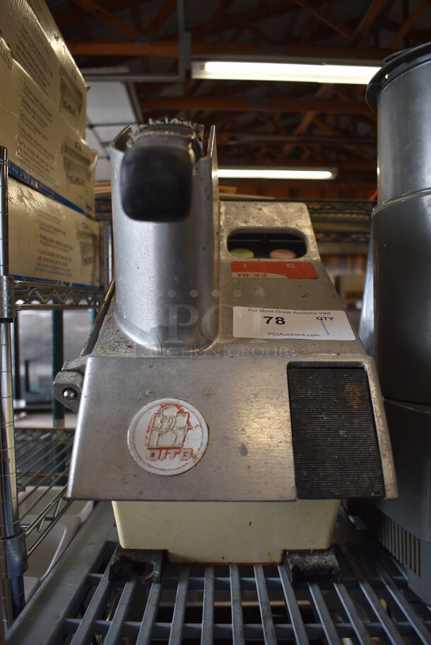 Dito Dean TR23 Metal Commercial Countertop Food Processor w/ Shredding Blade. 115 Volts, 1 Phase. 9x14x18. Tested and Working! - Image 2 of 7