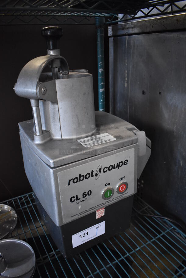 Robot Coupe CL 50 Series E Stainless Steel Commercial Countertop Food Processor w/ Shredding Blade. 120 Volts, 1 Phase. 15x12x24. Tested and Working! - Image 4 of 9
