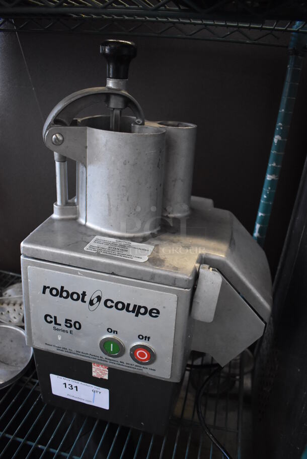Robot Coupe CL 50 Series E Stainless Steel Commercial Countertop Food Processor w/ Shredding Blade. 120 Volts, 1 Phase. 15x12x24. Tested and Working! - Image 5 of 9
