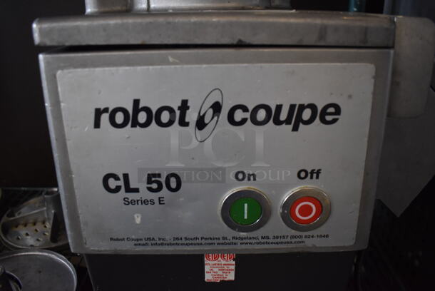Robot Coupe CL 50 Series E Stainless Steel Commercial Countertop Food Processor w/ Shredding Blade. 120 Volts, 1 Phase. 15x12x24. Tested and Working! - Image 7 of 9