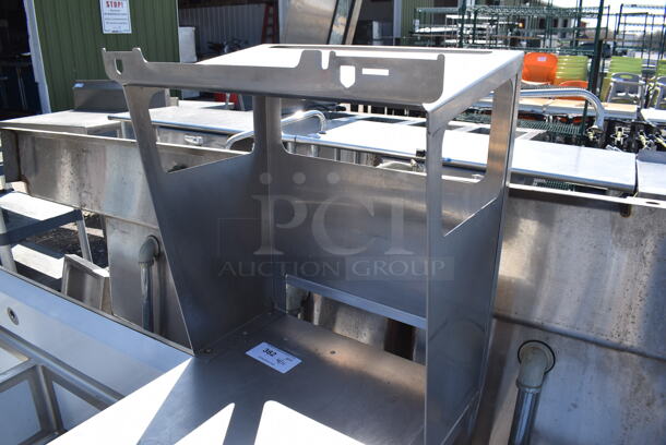 Stainless Steel Commercial Counter w/ Over Shelf on Commercial Casters. 19x26.5x54 - Image 3 of 4