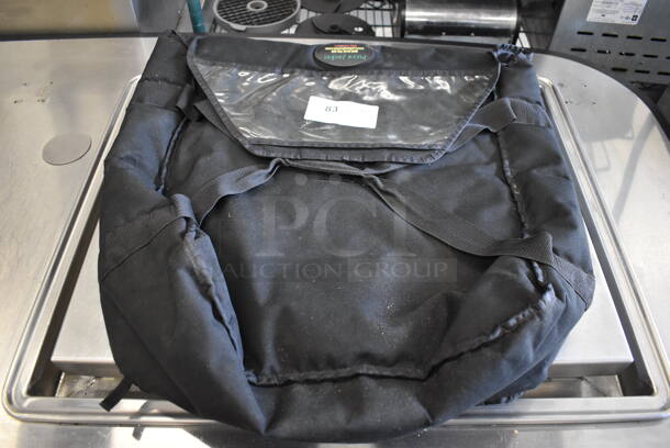Black Insulated Food Carrying Bag. 24x27x6 - Image 1 of 5