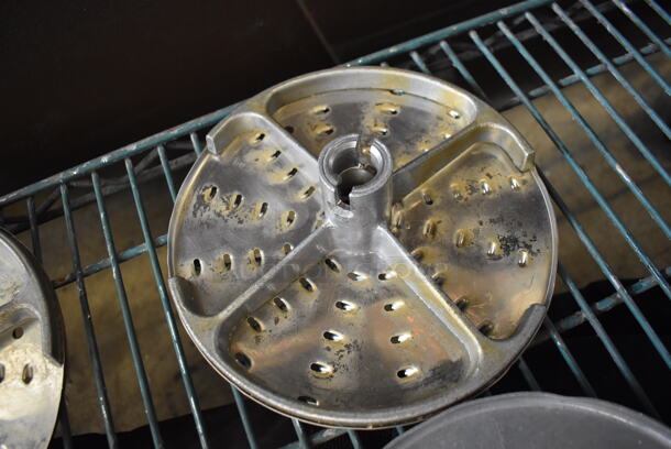 3 Robot Coupe Metal Food Processor Blades; Shredding and 2 Slicing. EM/SC 8 5/16, E/S 3 1/8" and RG3. 8x8x2. 3 Times Your Bid! - Image 6 of 7