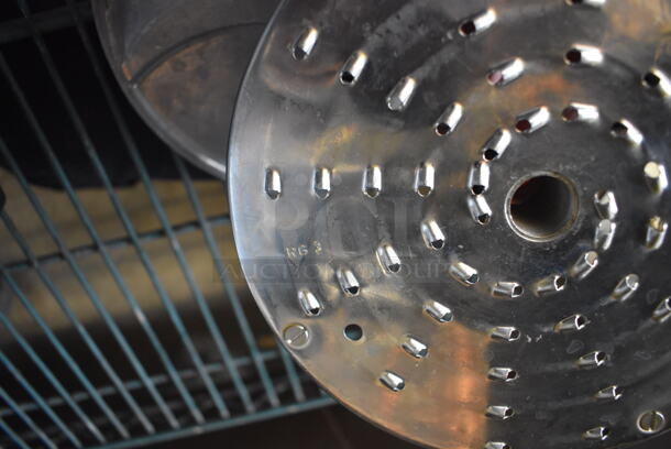 3 Robot Coupe Metal Food Processor Blades; Shredding and 2 Slicing. EM/SC 8 5/16, E/S 3 1/8" and RG3. 8x8x2. 3 Times Your Bid! - Image 7 of 7