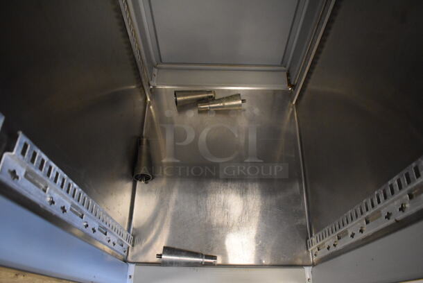 Victory RS-1D-S7-PT Stainless Steel Commercial Single Door Reach In Pass Through Cooler. 115 Volts, 1 Phase. 27x35x78. Tested and Powers On But Does Not Get Cold - Image 5 of 8