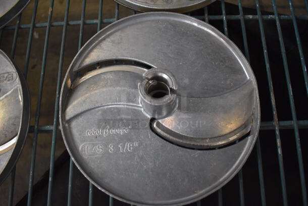 3 Robot Coupe Metal Food Processor Blades; Shredding and 2 Slicing. EM/SD 8 5/16, E/S 3 1/8" and RG3. 8x8x2. 3 Times Your Bid! - Image 4 of 7