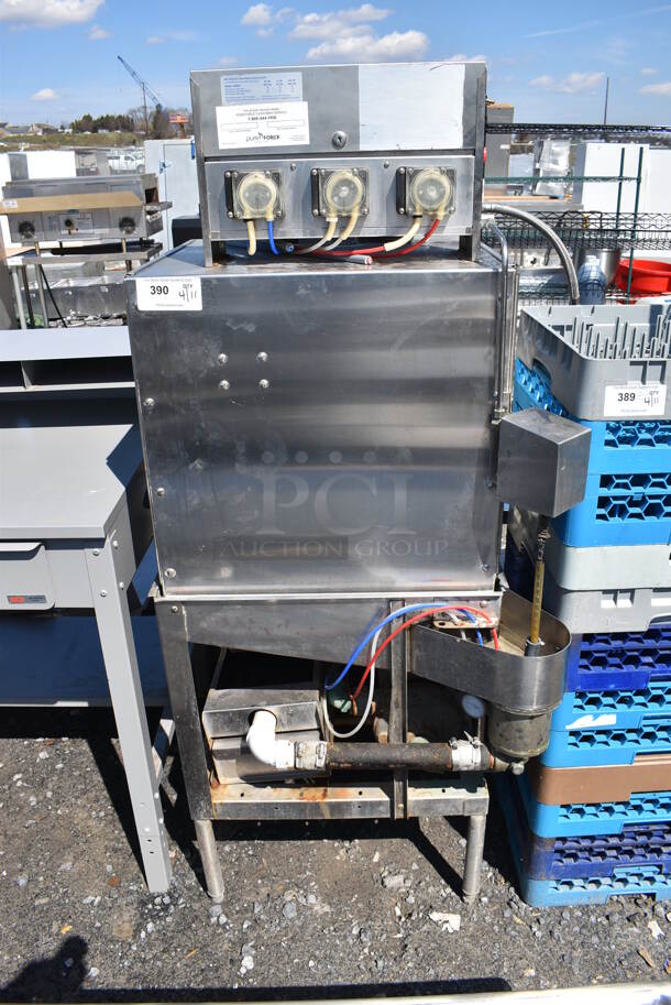 American Dish Service ADS AF-3D Stainless Steel Commercial Straight Pass Through Dishwasher. 120 Volts, 1 Phase. 25x32x68 - Image 1 of 7