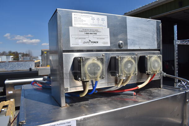 American Dish Service ADS AF-3D Stainless Steel Commercial Straight Pass Through Dishwasher. 120 Volts, 1 Phase. 25x32x68 - Image 6 of 7