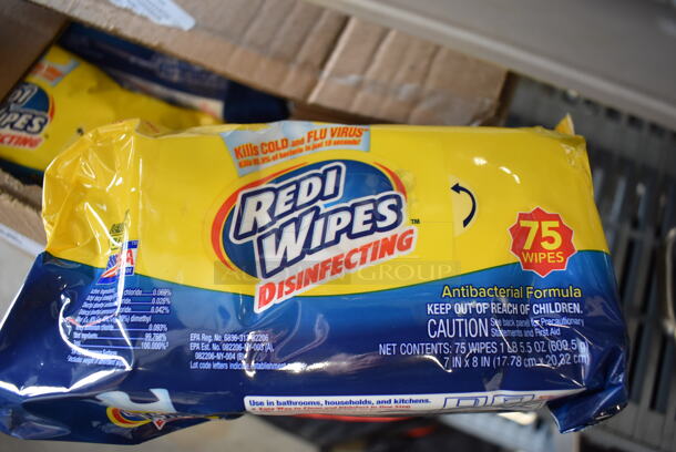 ALL ONE MONEY! Lot of 3 Boxes of BRAND NEW Redi Wipes Disinfecting Wipes - Image 3 of 4