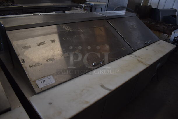 2017 True TSSU-72-30M-B-ST Stainless Steel Commercial Sandwich Salad Prep Table Bain Marie Mega Top on Commercial Casters. 115 Volts, 1 Phase. 72x34x43. Tested and Working! - Image 3 of 10