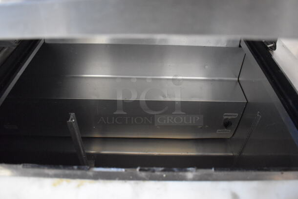 2017 True TSSU-72-30M-B-ST Stainless Steel Commercial Sandwich Salad Prep Table Bain Marie Mega Top on Commercial Casters. 115 Volts, 1 Phase. 72x34x43. Tested and Working! - Image 6 of 10