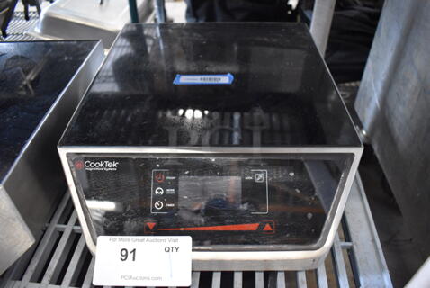2019 CookTek MC1800G Stainless Steel Commercial Countertop Electric Powered Single Burner Induction Range. 120 Volts, 1 Phase. 14x19x7