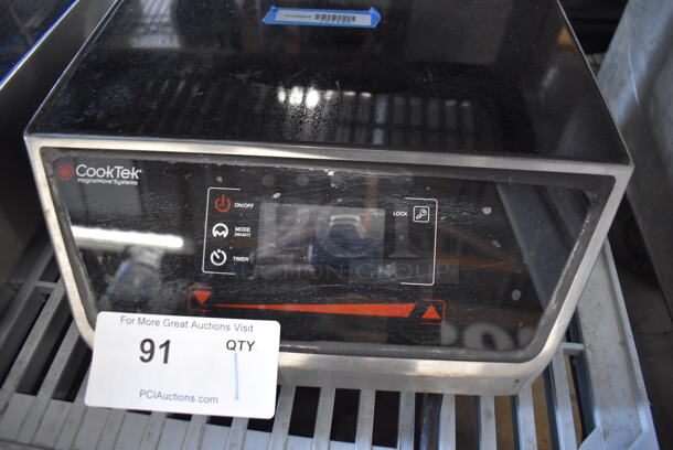 2019 CookTek MC1800G Stainless Steel Commercial Countertop Electric Powered Single Burner Induction Range. 120 Volts, 1 Phase. 14x19x7 - Image 3 of 6