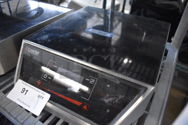 2019 CookTek MC1800G Stainless Steel Commercial Countertop Electric Powered Single Burner Induction Range. 120 Volts, 1 Phase. 14x19x7 - Image 4 of 6