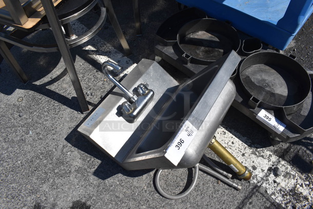 Stainless Steel Commercial Single Bay Sink w/ Faucet and Handles. 17x16x25 - Image 2 of 4