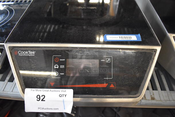 2017 CookTek MC1800G Stainless Steel Commercial Countertop Electric Powered Single Burner Induction Range. 120 Volts, 1 Phase. 14x19x7 - Image 4 of 7