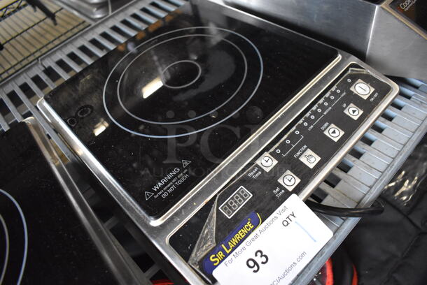 2014 Sir Lawrence SLIN1800 Stainless Steel Commercial Countertop Electric Powered Single Burner Induction Range. 120 Volts, 1 Phase. 14x12x3 - Image 3 of 6
