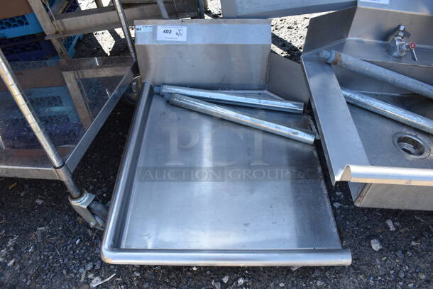 Stainless Steel Commercial Left Side Clean Side Dishwasher Table. 30x30x13