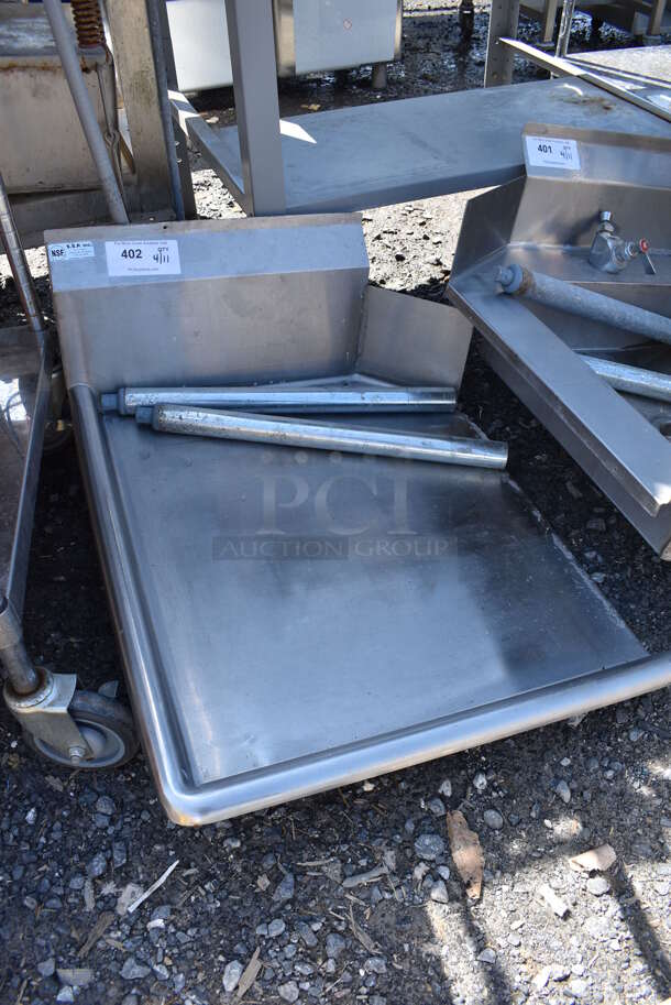 Stainless Steel Commercial Left Side Clean Side Dishwasher Table. 30x30x13 - Image 3 of 3