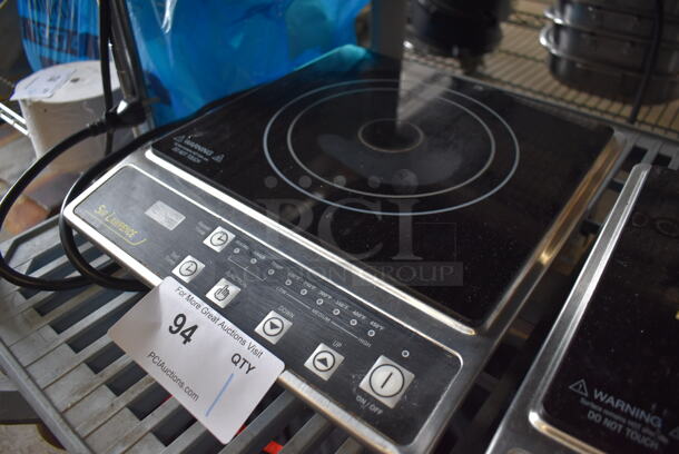 2014 Sir Lawrence SLIN1800 Stainless Steel Commercial Countertop Electric Powered Single Burner Induction Range. 120 Volts, 1 Phase. 14x12x3 - Image 2 of 4