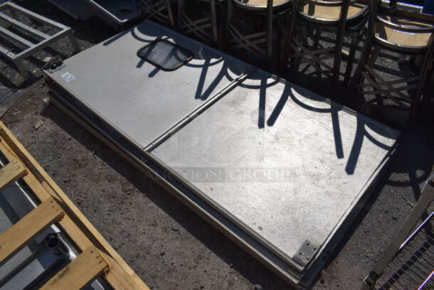 4 Metal Swinging Kitchen Doors. 35x4x79. 4 Times Your Bid! - Image 2 of 7
