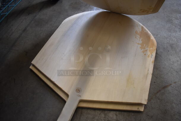 4 Various Wooden Pizza Peels. Includes 21x43x1. 4 Times Your Bid! - Image 3 of 4