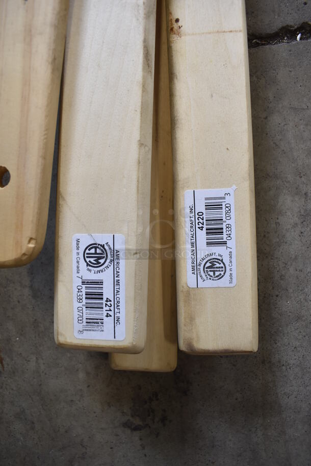 4 Various Wooden Pizza Peels. Includes 21x43x1. 4 Times Your Bid! - Image 4 of 4