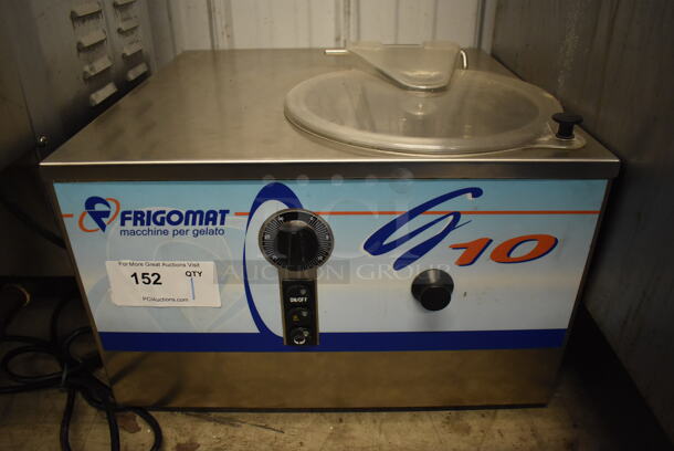 Frigomat G10 Stainless Steel Commercial Countertop Bench Batch Freezer. 115 Volts, 1 Phase. 19x19x13. Cannot Test Due To Plug Style