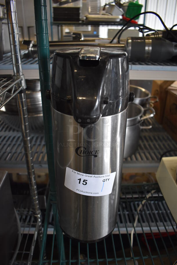 Choice Stainless Steel Air Pot. 6x9x16 - Image 2 of 3