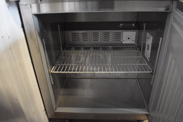 2019 Hoshizaki UF27A Stainless Steel Commercial Single Door Undercounter Freezer on Commercial Casters. 115 Volts, 1 Phase. 27x30x33.5. Tested and Working! - Image 3 of 4