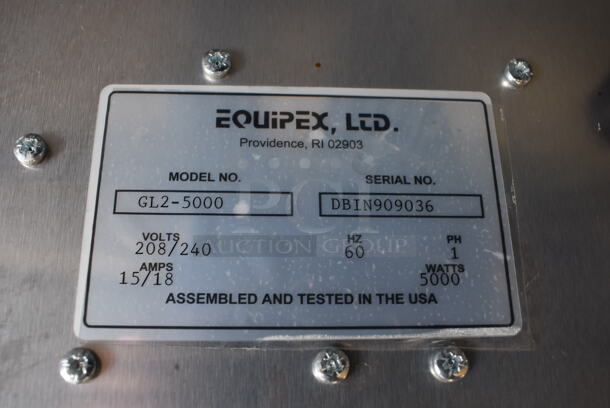 Equipex GL2-5000 Stainless Steel Countertop Electric Powered 2 Burner Induction Range. 208/240 Volts, 1 Phase. 25x17x4 - Image 5 of 5
