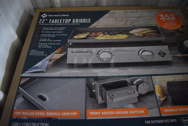 BRAND NEW IN BOX! Member's Mark 22" Tabletop Griddle. - Image 4 of 4