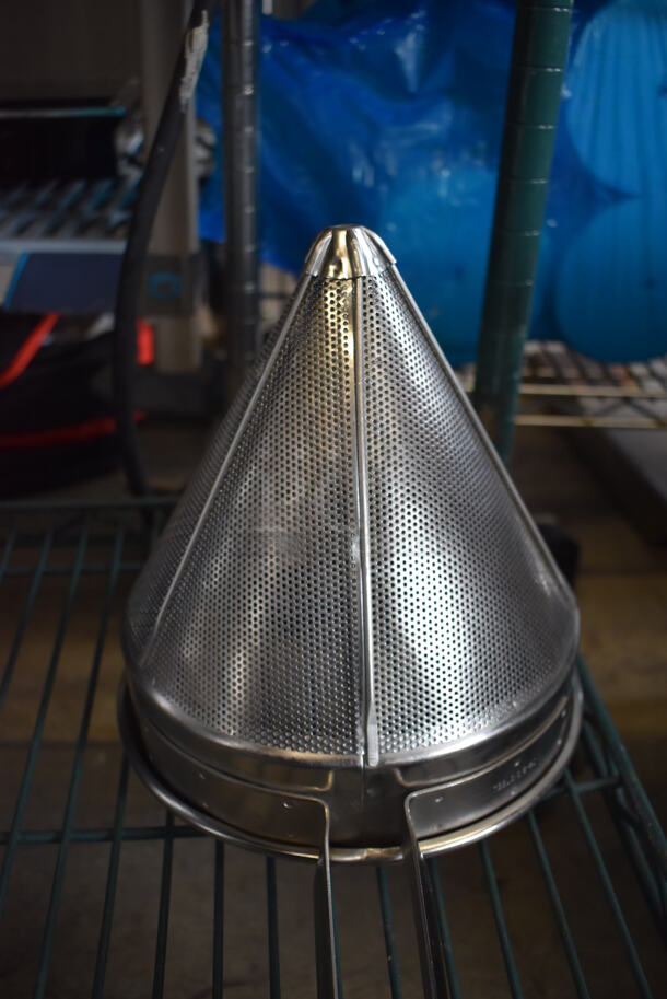 3 Various Metal Items; China Cap Strainer and 2 Chinois. Includes 16x8x10. 3 Times Your Bid! - Image 3 of 3