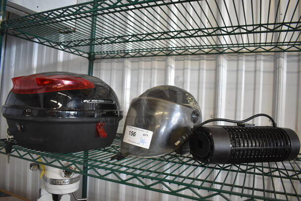 ALL ONE MONEY! Tier Lot of Bug Zapper, Helmet and Helmet Case