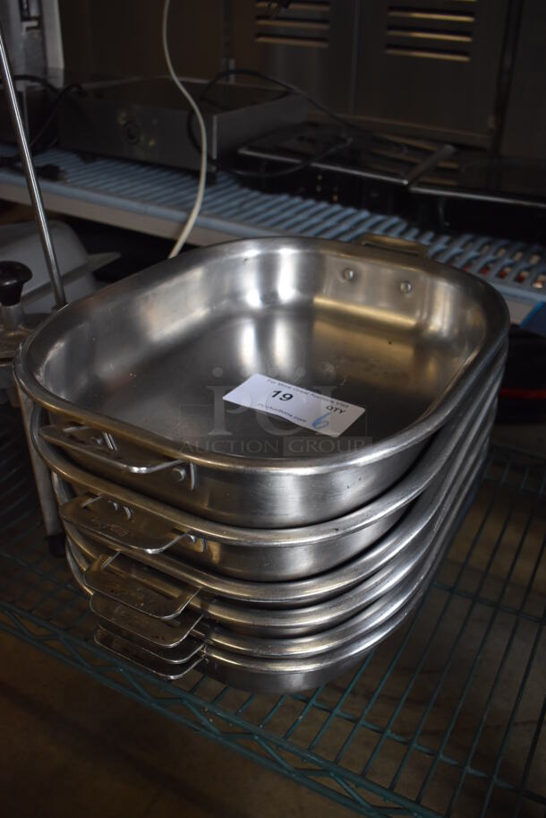 6 Metal Baking Pans w/ Handles. 12x18x3. 6 Times Your Bid! - Image 2 of 3