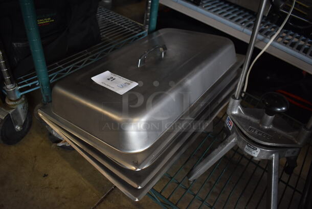 3 Metal Dome Lids. 13x22x4. 3 Times Your Bid! - Image 2 of 3
