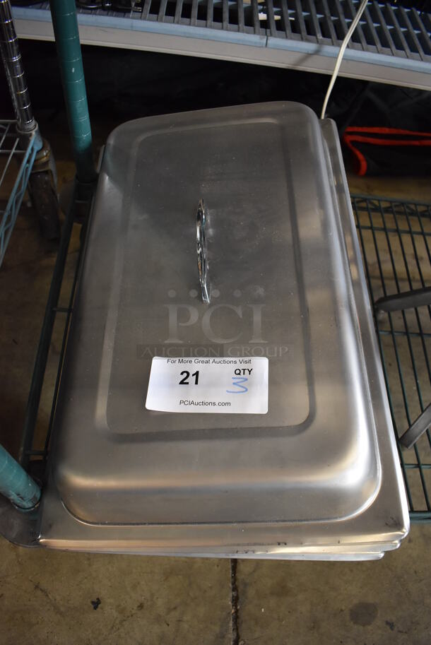 3 Metal Dome Lids. 13x22x4. 3 Times Your Bid! - Image 3 of 3
