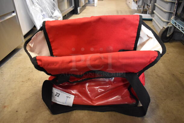 Red Insulated Food Carrying Bag. 16x10x12