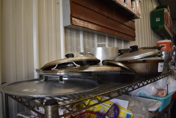 ALL ONE MONEY! Tier Lot of Various Metal Items Including Metal Lids and Pots - Image 1 of 5